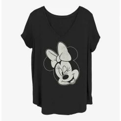 Deals 🥰 Disney Minnie Mouse Minnie Wink 👧 Girls T-Shirt Plus Size 🧨