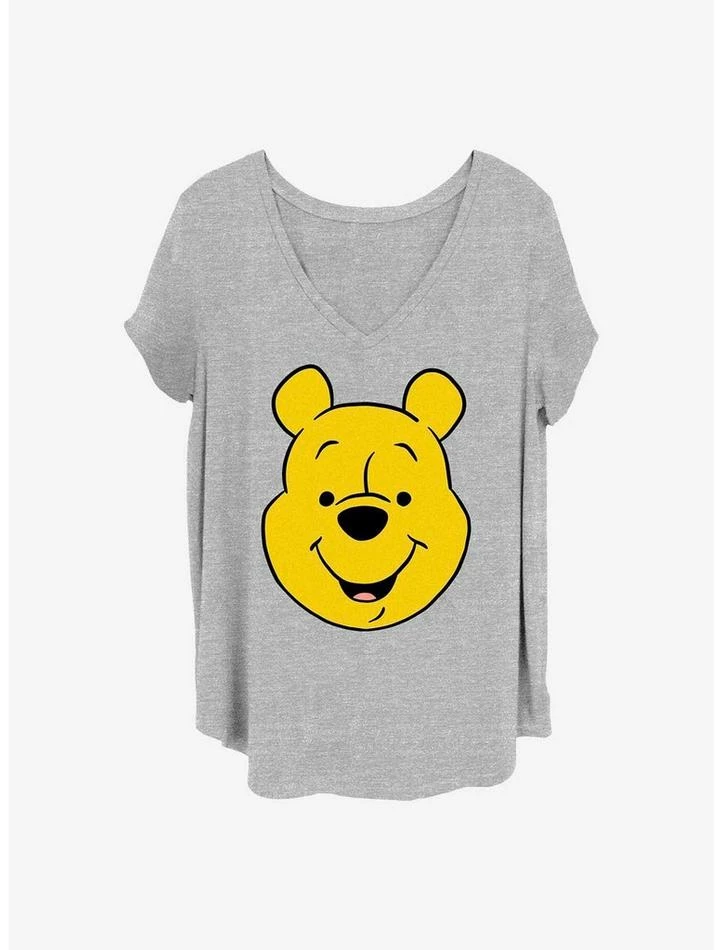 Hot Sale ๐ Disney Winnie The Pooh Big Face ๐ง Girls T-Shirt Plus Size ๐