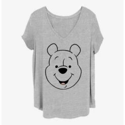 Flash Sale 😍 Disney Winnie The Pooh Big Face 👧 Girls T-Shirt Plus Size 🔥