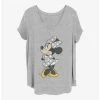 New 😍 Disney Minnie Mouse Modern Vintage Minnie 👧 Girls T-Shirt Plus Size 😀