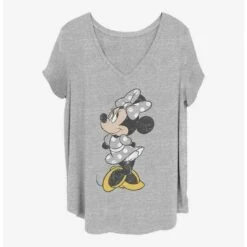 New 😍 Disney Minnie Mouse Modern Vintage Minnie 👧 Girls T-Shirt Plus Size 😀