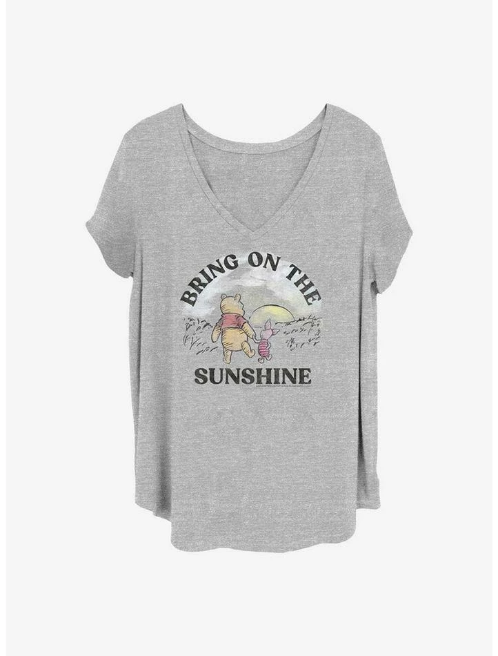 Hot Sale โญ Disney Winnie The Pooh Bring On The Sunshine ๐ง Girls T-Shirt Plus Size ๐ฅฐ