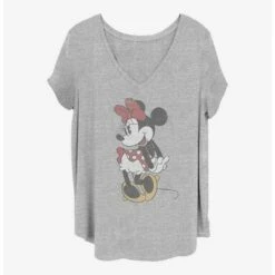 Outlet 👍 Disney Minnie Mouse Vintage Minnie 👧 Girls T-Shirt Plus Size 🎉