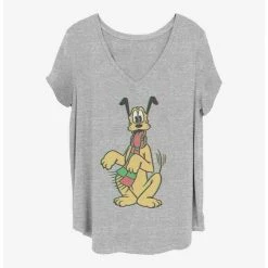 Best deal 🥰 Disney Pluto Holiday Colors 👧 Girls T-Shirt Plus Size 🤩