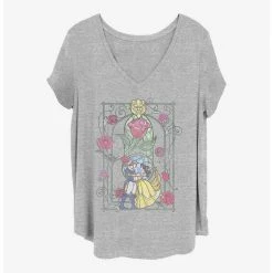 Hot Sale 🎁 Disney Beauty and the Beast Beauty Dance 👧 Girls T-Shirt Plus Size 🔥