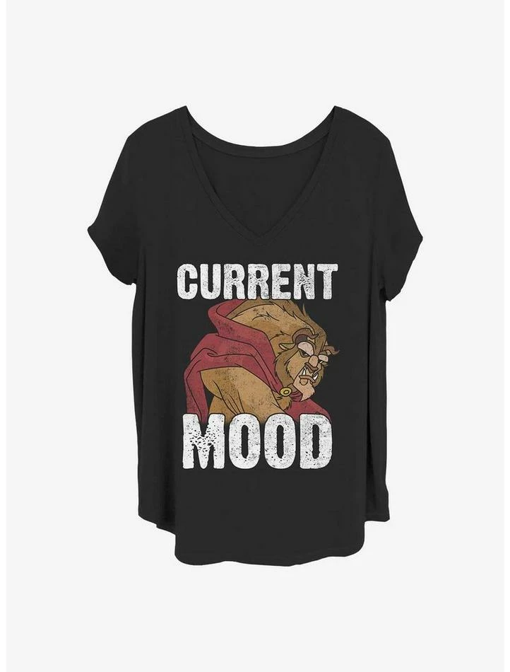 Best Pirce ๐ Disney Beauty and the Beast Current Mood ๐ง Girls T-Shirt Plus Size ๐ฏ