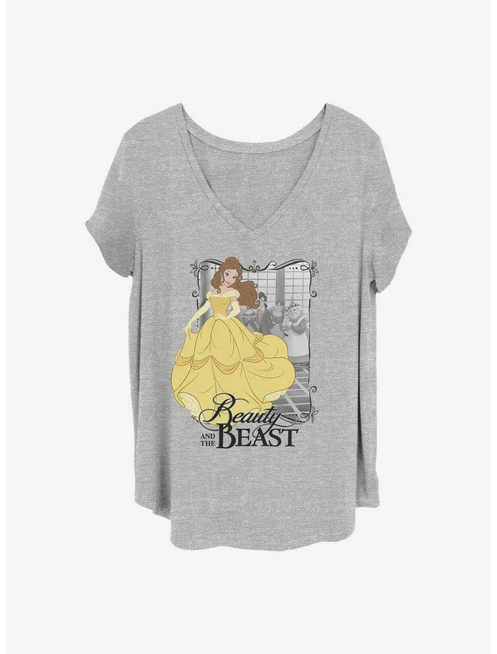 Outlet 😉 Disney Beauty and the Beast Dancing Beauty 👧 Girls T-Shirt Plus Size 👏