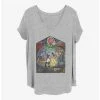 Promo 🥰 Disney Beauty and the Beast Glass Beauty 👧 Girls T-Shirt Plus Size ❤️