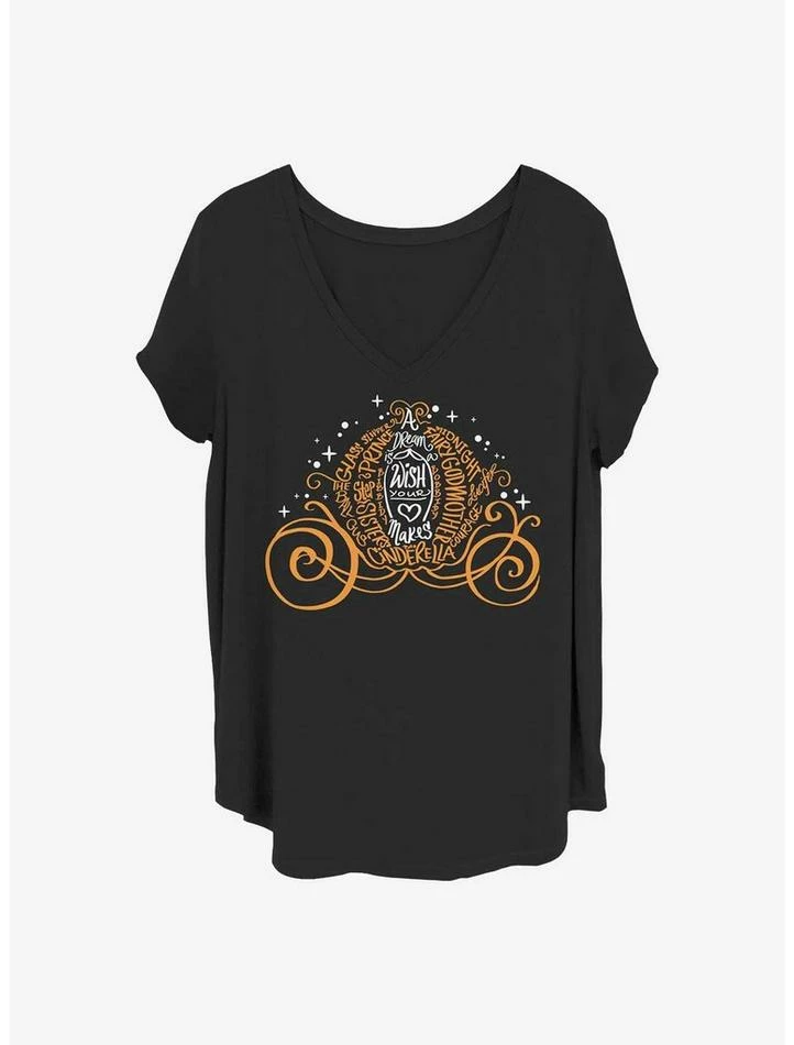 Buy ๐ฏ Disney Cinderella Pumpkin Type ๐ง Girls T-Shirt Plus Size ๐