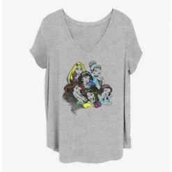 Discount 🧨 Disney Princesses Chillin 👧 Girls T-Shirt Plus Size 🥰