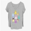 Outlet 🔔 Disney Princesses 👗 Dresses Chart 👧 Girls T-Shirt Plus Size 🧨