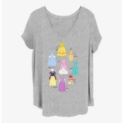 Outlet 🔔 Disney Princesses 👗 Dresses Chart 👧 Girls T-Shirt Plus Size 🧨