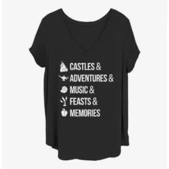 Coupon ✔️ Disney Princesses Just Disney Things 👧 Girls T-Shirt Plus Size 🛒