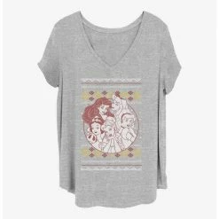 Cheapest 👏 Disney Princesses Princess Holiday 👧 Girls T-Shirt Plus Size 😍