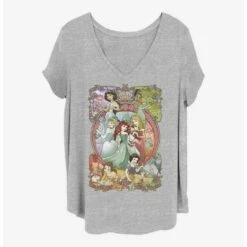 Best Sale 🔥 Disney Princesses Princess Power 👧 Girls T-Shirt Plus Size 😉