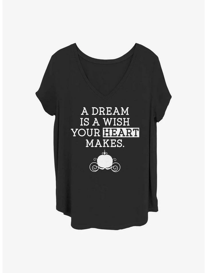 Best Sale 🔔 Disney Cinderella Dream Wish 👧 Girls T-Shirt Plus Size 🔔