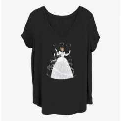 Brand new 🛒 Disney Cinderella Transformation 👧 Girls T-Shirt Plus Size 🎁