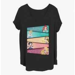 Brand new 🎉 Disney Princesses Unique 👧 Girls T-Shirt Plus Size 😍