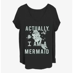 Best Sale 👍 Disney The Little Mermaid Actual Mermaid 👧 Girls T-Shirt Plus Size 🤩