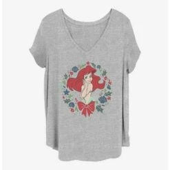 Cheapest 🧨 Disney The Little Mermaid Festive Ariel 👧 Girls T-Shirt Plus Size 🧨