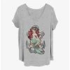 Flash Sale 💯 Disney The Little Mermaid Anchor 👧 Girls T-Shirt Plus Size 🎁
