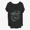 Wholesale 👏 Disney The Little Mermaid Ariel Lights 👧 Girls T-Shirt Plus Size ✔️