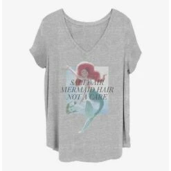 Budget 😍 Disney The Little Mermaid Mer Hair 👧 Girls T-Shirt Plus Size 🌟