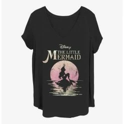 Outlet 💯 Disney The Little Mermaid Mermaid Moon 👧 Girls T-Shirt Plus Size 🔔