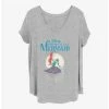 Budget 🔔 Disney The Little Mermaid Mermaid Moon 👧 Girls T-Shirt Plus Size 🌟