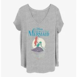 Budget 🔔 Disney The Little Mermaid Mermaid Moon 👧 Girls T-Shirt Plus Size 🌟