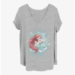 Brand new 👏 Disney The Little Mermaid Sea Colors 👧 Girls T-Shirt Plus Size 🧨