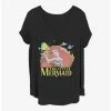 Buy 🧨 Disney The Little Mermaid Sunset 👧 Girls T-Shirt Plus Size 🥰