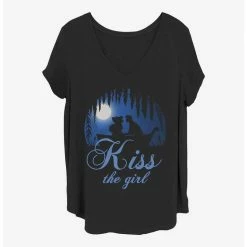 Discount 😍 Disney The Little Mermaid Kiss The Girl 👧 Girls T-Shirt Plus Size 🌟