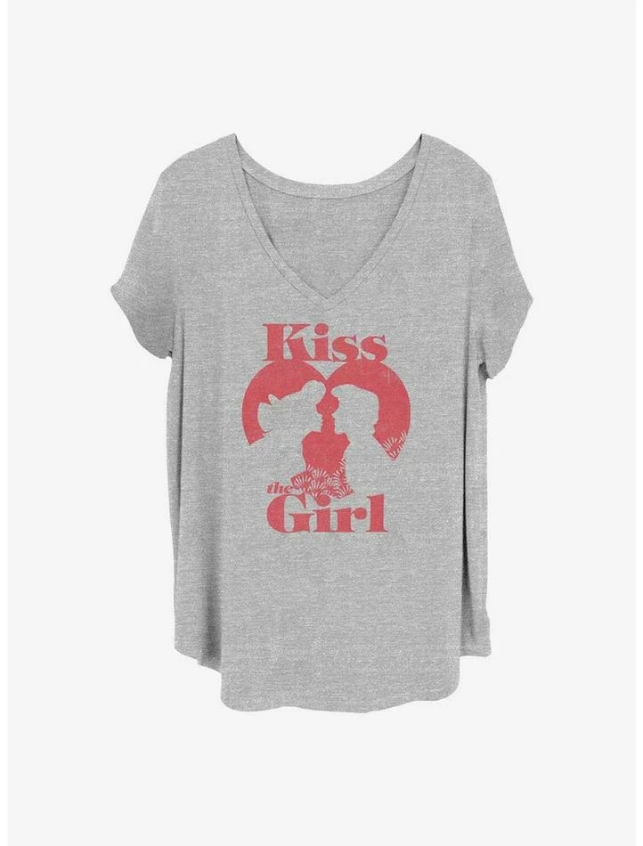Best Sale ๐ Disney The Little Mermaid Kiss The Girl ๐ง Girls T-Shirt Plus Size โ๏ธ