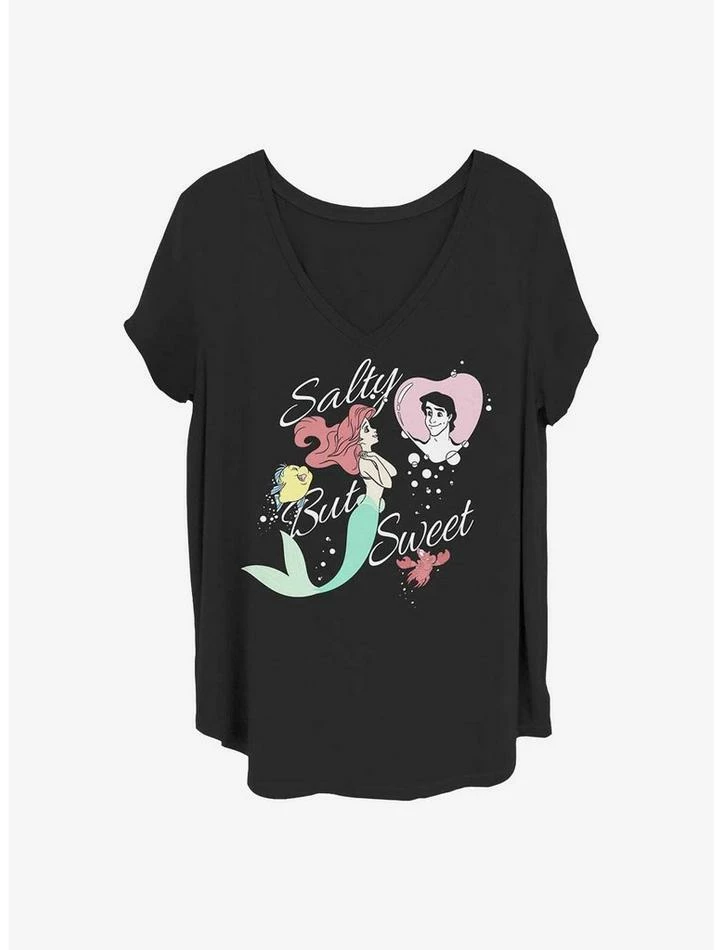 Best reviews of ๐ Disney The Little Mermaid Salty But Sweet ๐ง Girls T-Shirt Plus Size ๐