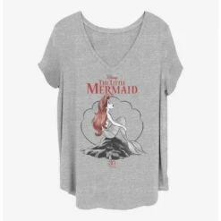 Outlet 👏 Disney The Little Mermaid Sketch Mermaid Anniversary 👧 Girls T-Shirt Plus Size 🤩