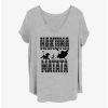 Discount 😍 Disney The Lion King Hakuna Print 👧 Girls T-Shirt Plus Size 🎁