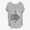 Best Sale ❤️ Disney The Little Mermaid Watercolor Mermaid 👧 Girls T-Shirt Plus Size 🤩
