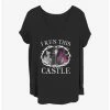 Deals 🧨 Disney Maleficent I Run This Castle 👧 Girls T-Shirt Plus Size 🎉