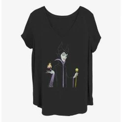 Flash Sale 🛒 Disney Maleficent Baddie 👧 Girls T-Shirt Plus Size 😍