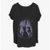 New ⭐ Disney Maleficent Bone Heart 👧 Girls T-Shirt Plus Size 🤩