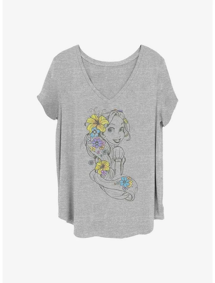 Discount ๐ Disney Tangled Rapunzel Sketch ๐ง Girls T-Shirt Plus Size ๐ฅ