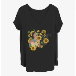 Best Sale ⭐ Disney Pocahontas Floral Princess 👧 Girls T-Shirt Plus Size 🥰