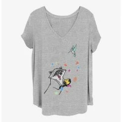 Cheapest ⌛ Disney Pocahontas Meeko And Flit 👧 Girls T-Shirt Plus Size ⌛