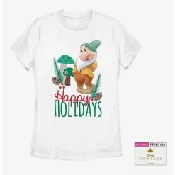 New 🤩 DIsney Snow White and the Seven Dwarfs Bashful 🎅 Christmas 👧 Girls T-Shirt Plus Size 🔥