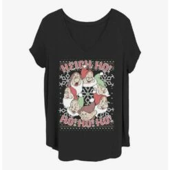 Coupon 🤩 DIsney Snow White and the Seven Dwarfs Heigh Ho Ho Ho 👧 Girls T-Shirt Plus Size 🧨