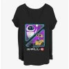 New ⭐ Disney Pixar Wall-E Eve and Wall-E 👧 Girls T-Shirt Plus Size 😀