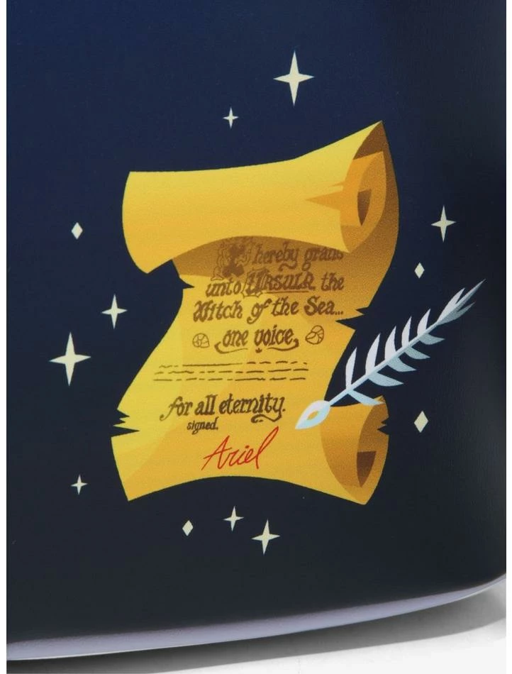 Brand new ๐งจ Loungefly Disney The Little Mermaid Glow-In-The-Dark Lair Mini ๐ Backpack โ๏ธ - Image 5