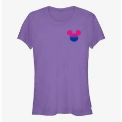 Outlet ✔️ Disney Mickey Mouse Bisexual Badge Pride T-Shirt 😀