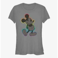 Cheap 🤩 Disney Mickey Mouse Mickey Rainbow Outline Pride T-Shirt ✔️